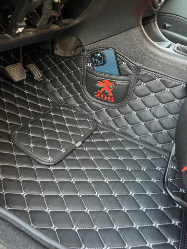 کفپوش پنجبعدی پژو 206 | طراحی لوکس و فیت دقیق برای فضای داخلی خودرو