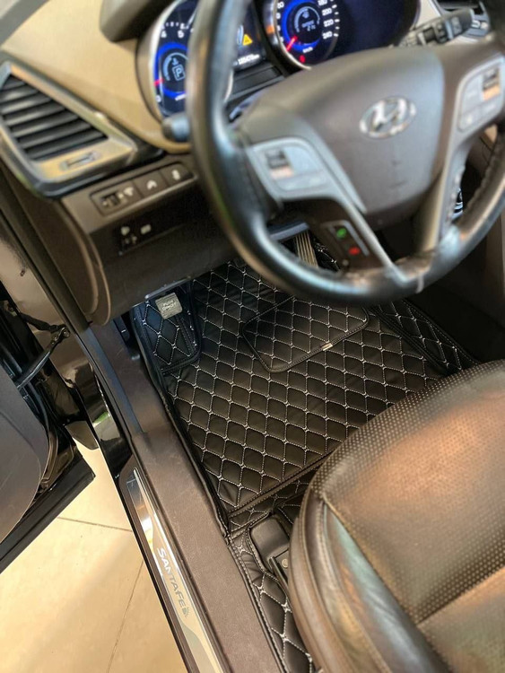 کفپوش پنجبعدی سانتافه CN7 – فیت فابریک کابین